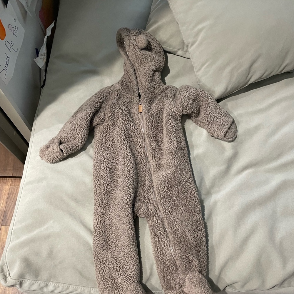 Carter's Brown Fleece Kids Footie
